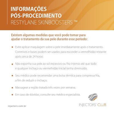 Informações Pós-Procedimento – Restylane Skinboosters ™