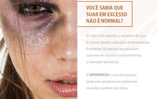 Você sabia que suar em excesso não é normal?