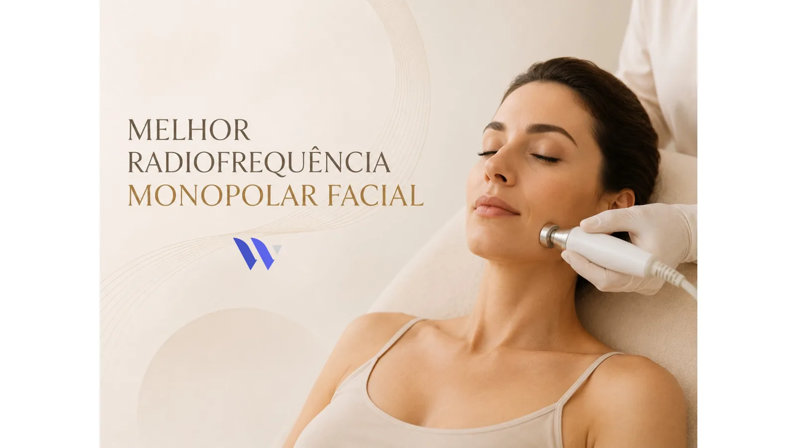 Melhor radiofrequência monopolar facial Dermatologista aplicando radiofrequência monopolar facial no rosto de uma paciente na Skin Academy