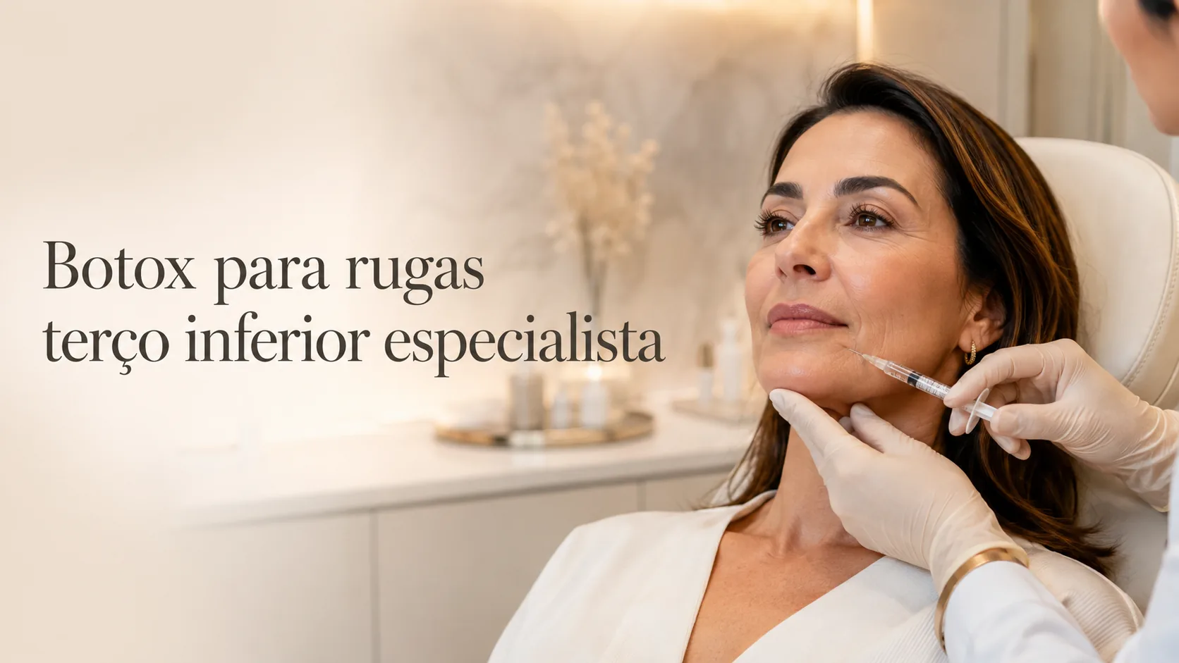Botox no terço inferior da face