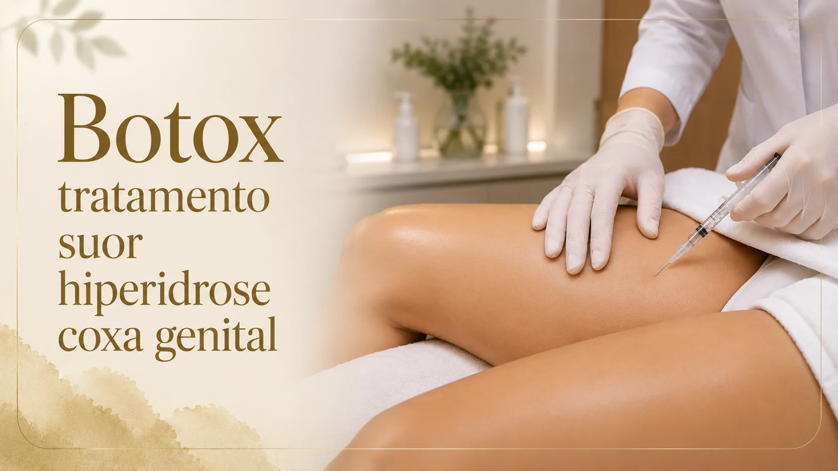 Botox para suor nas coxas e região genital