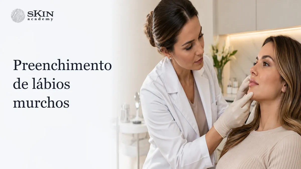 Preenchimento de lábios murchos