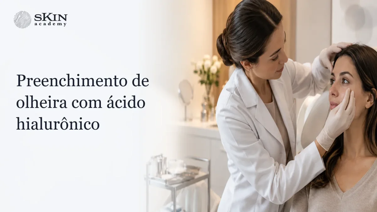 Preenchimento de olheira com ácido hialurônico