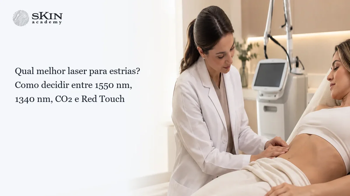 Qual melhor laser para estrias? Como decidir entre 1550 nm, 1340 nm, CO₂ e Red Touch Qual melhor laser para estrias? Como decidir entre 1550 nm, 1340 nm, CO₂ e Red Touch